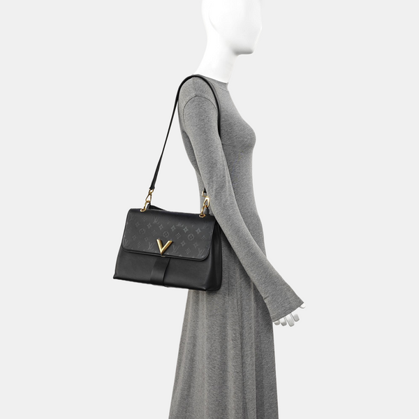 VERY Monogram Calfskin Black