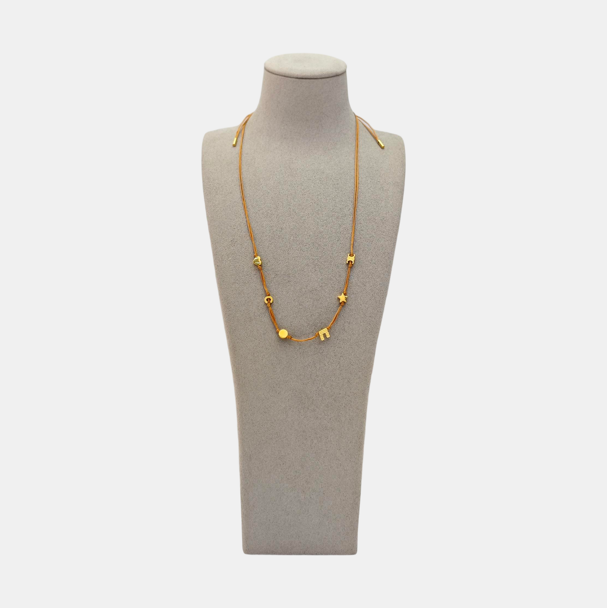 Fabric Beige Necklace