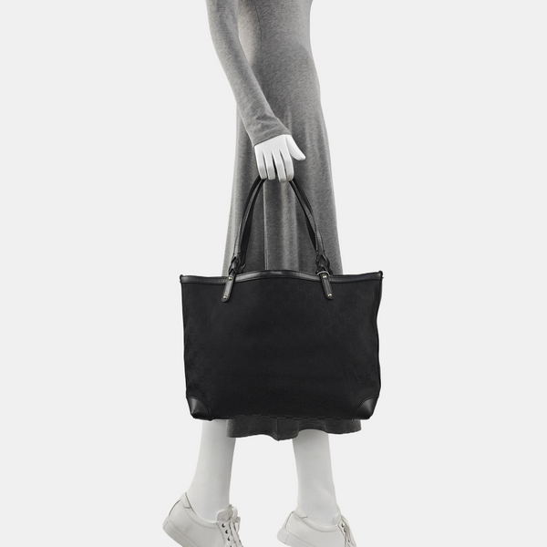 Monogram Canvas Top Handle Bag Black