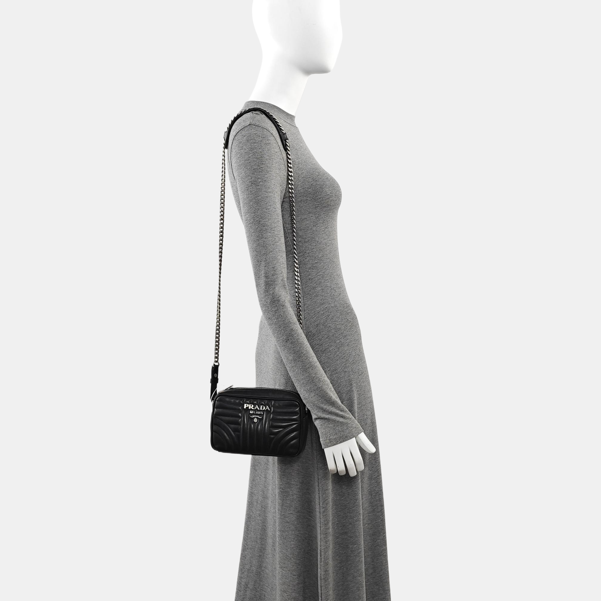 Diagramme Quilted Lambskin Black