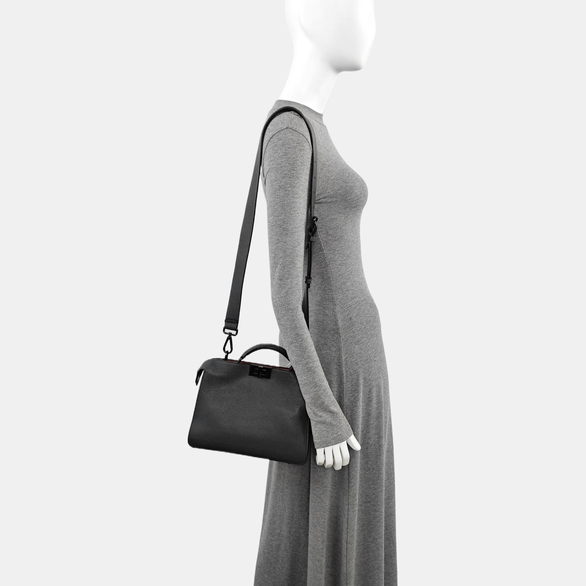 Peekaboo Small Calfskin Gray