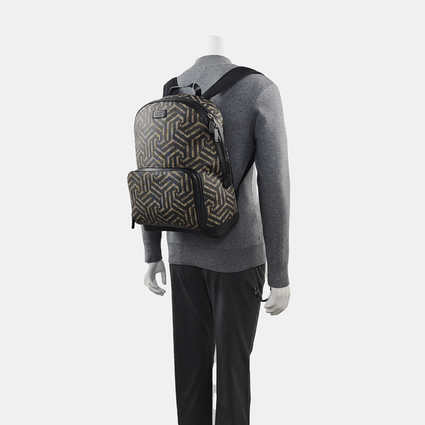 Monogram Coated Canvas Backpack Multicolor