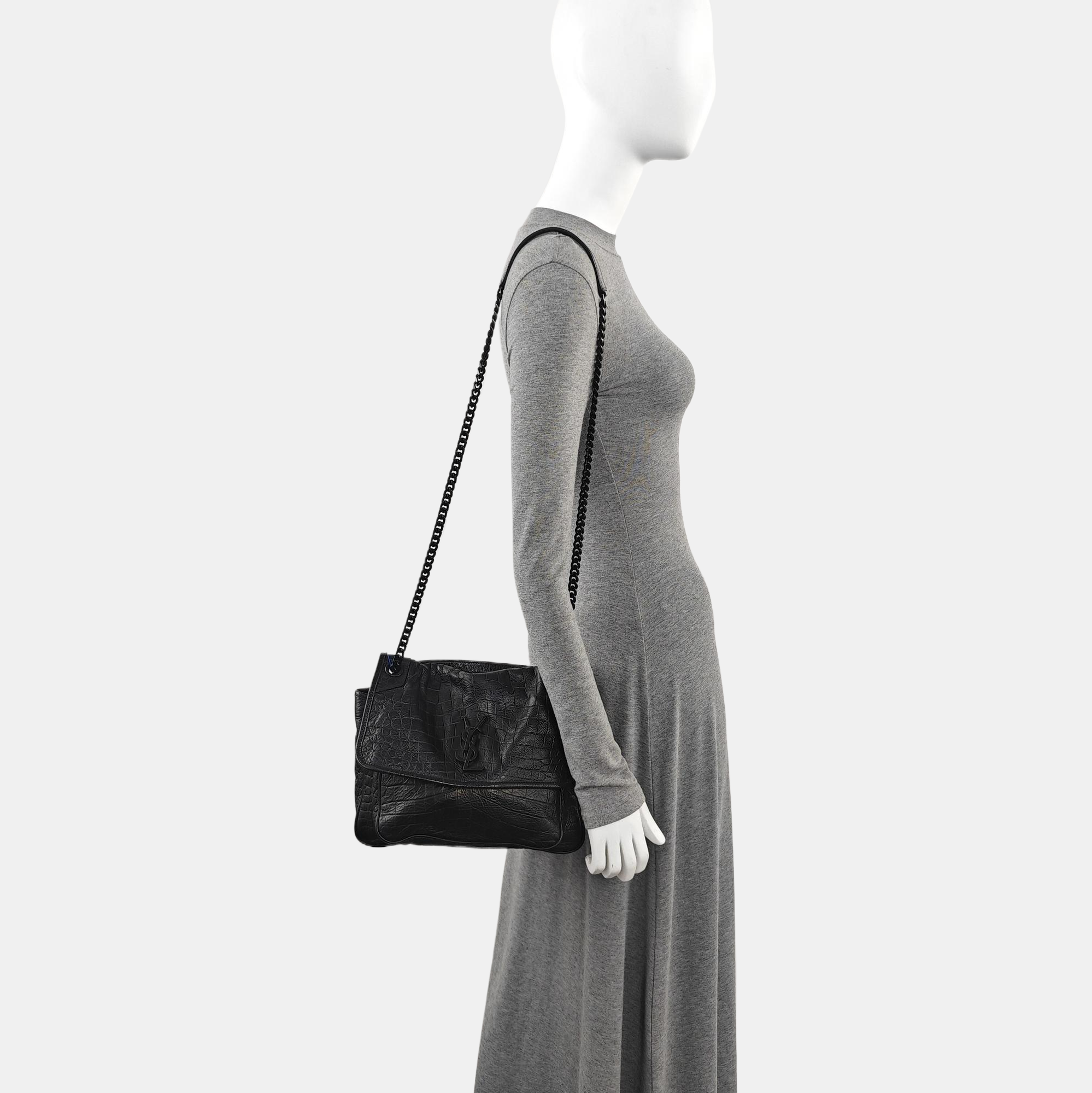 NIKI Medium Calfskin Black
