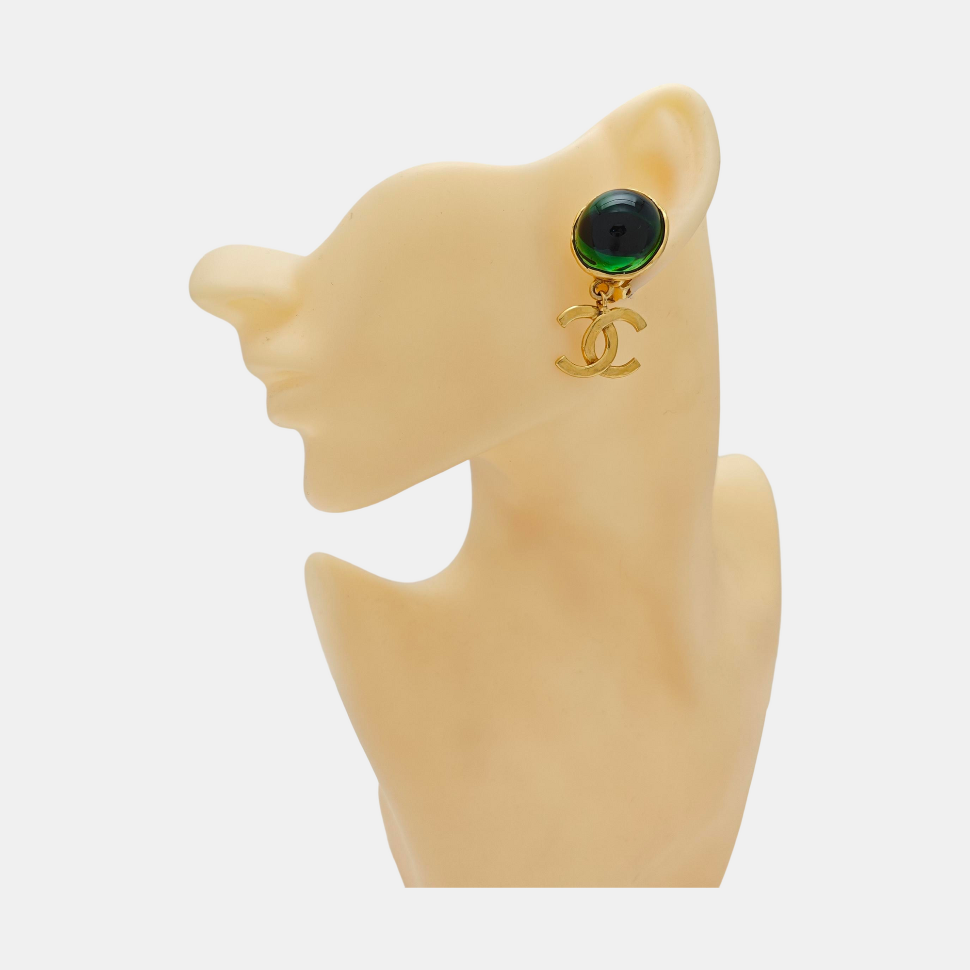 Metal Gold Clip On Earrings