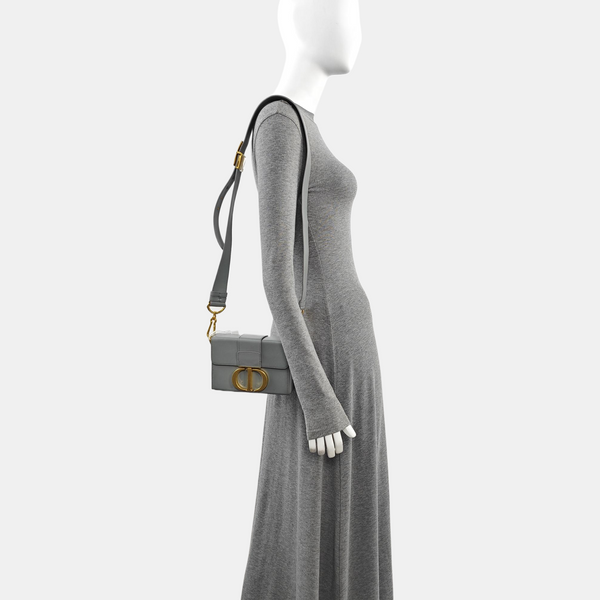 30 Montaigne Mini Calfskin Gray