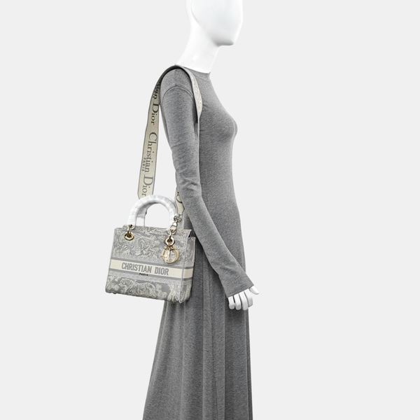 Lady D-Lite Medium Fabric Gray