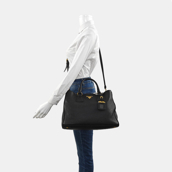 Calfskin Shoulder Bag Black