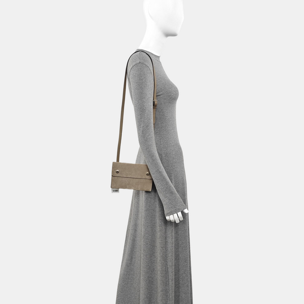 Suede Shoulder Bag Gray