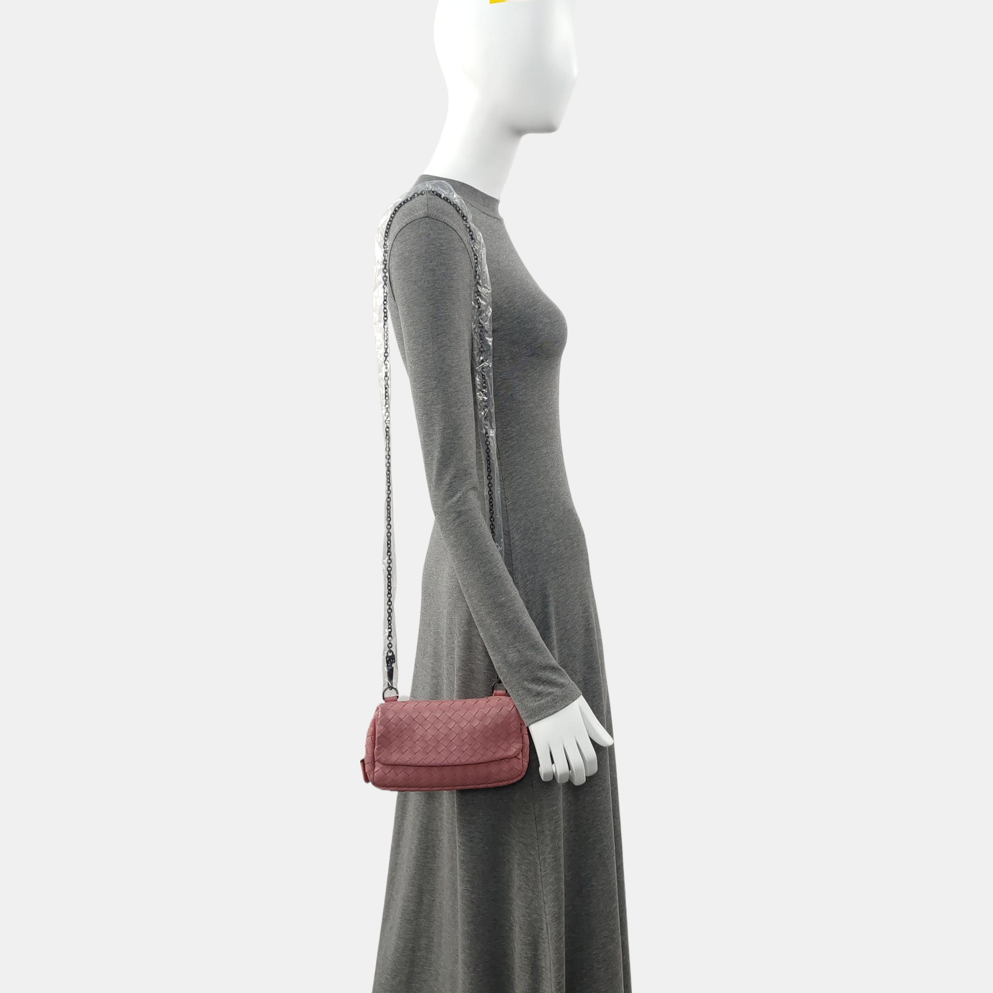 Lambskin Crossbody Bag Pink