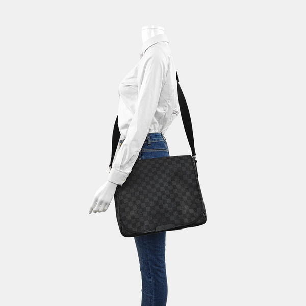 DANIEL MM Damier Graphite Coated Canvas Gray