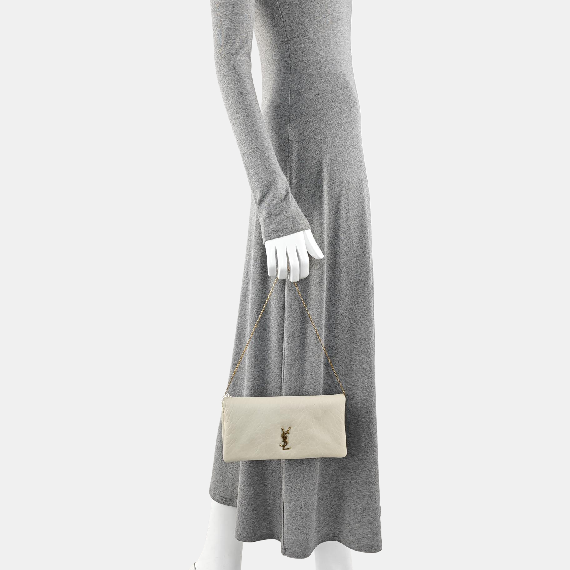 KATE Small Calfskin White