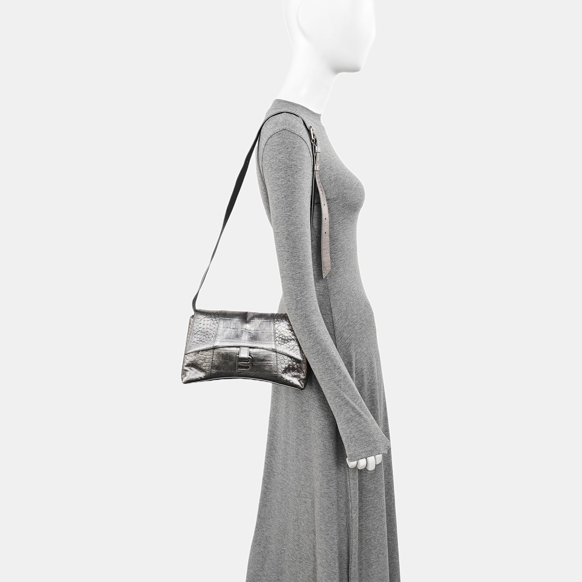 Downtown Calfskin Silver