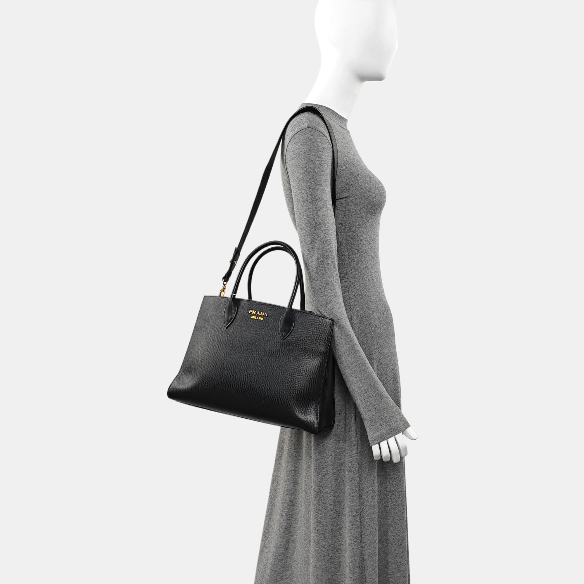 Calfskin Tote Bag Black
