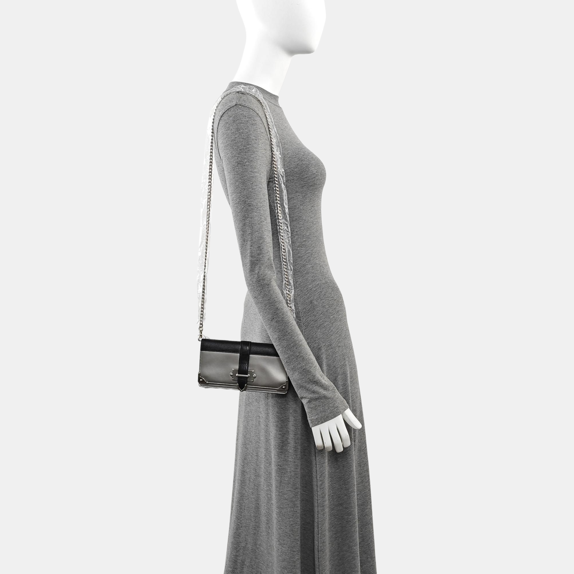 Cahier Saffiano Calfskin Silver