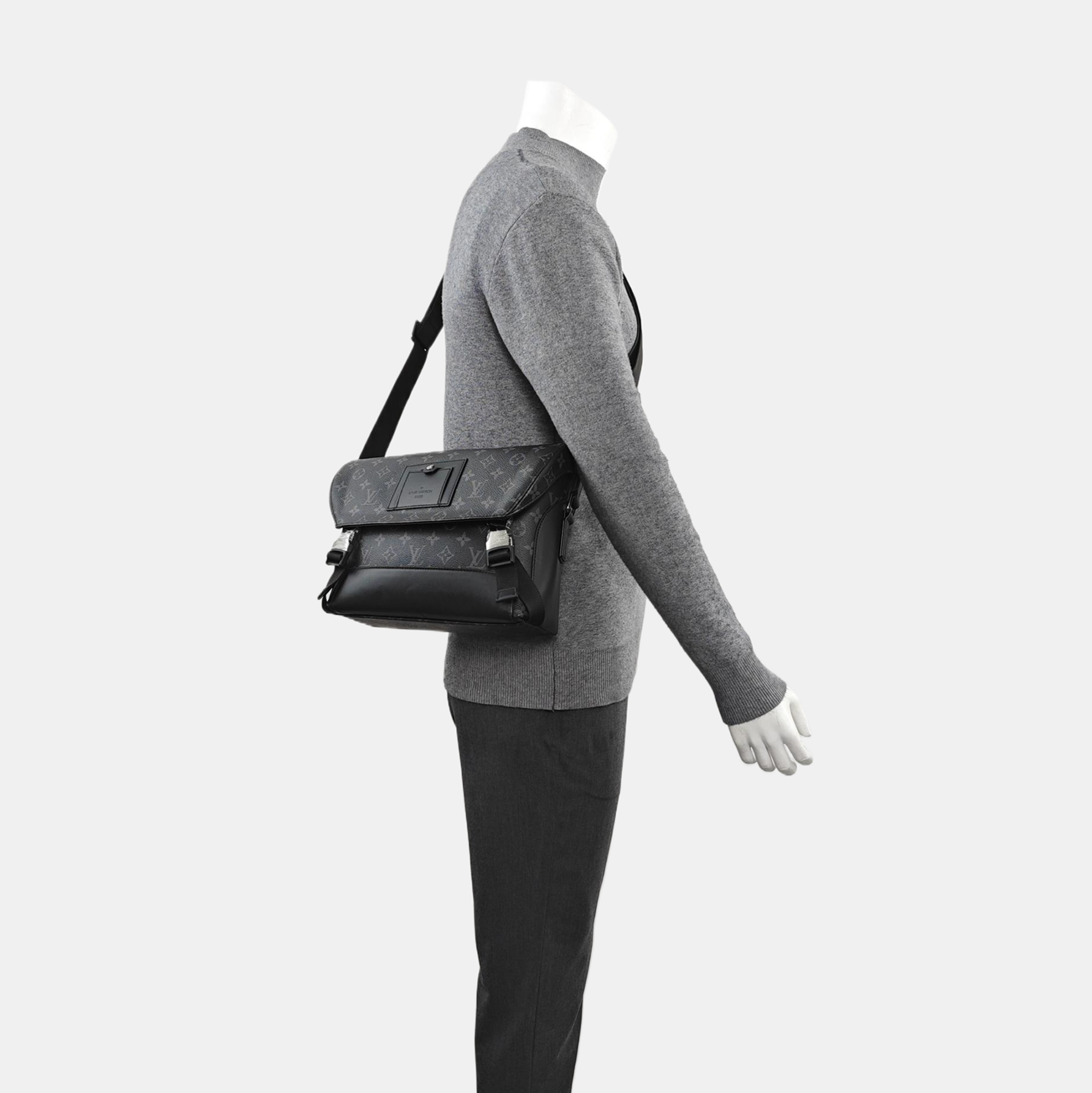 VOYAGER PM Monogram Coated Canvas Black