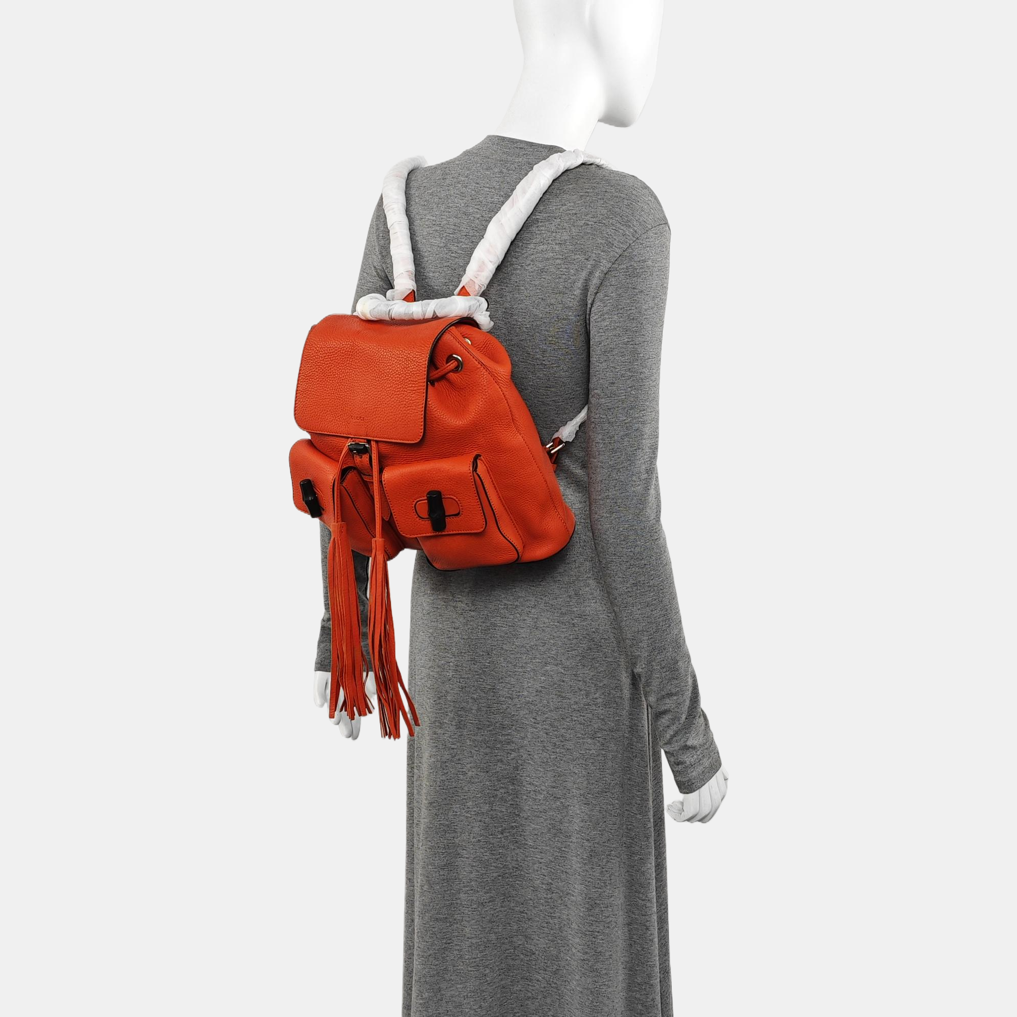 Bamboo 1947 Medium Calfskin Red