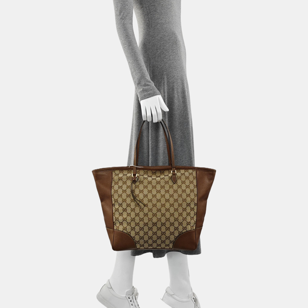 Bree Medium Monogram Canvas Beige