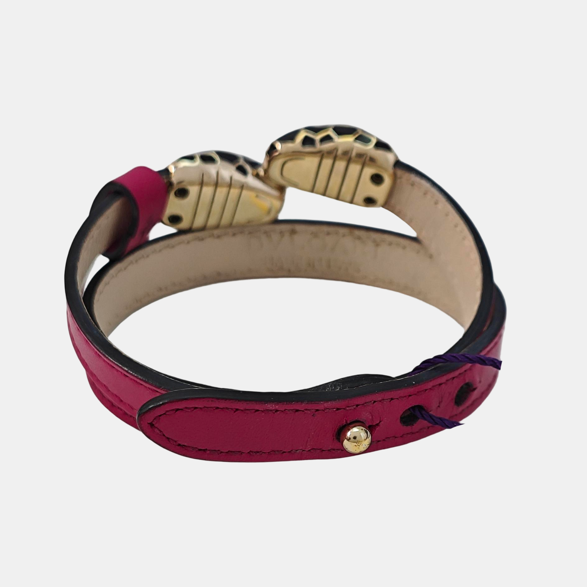 SERPENTI Leather Red Bangle