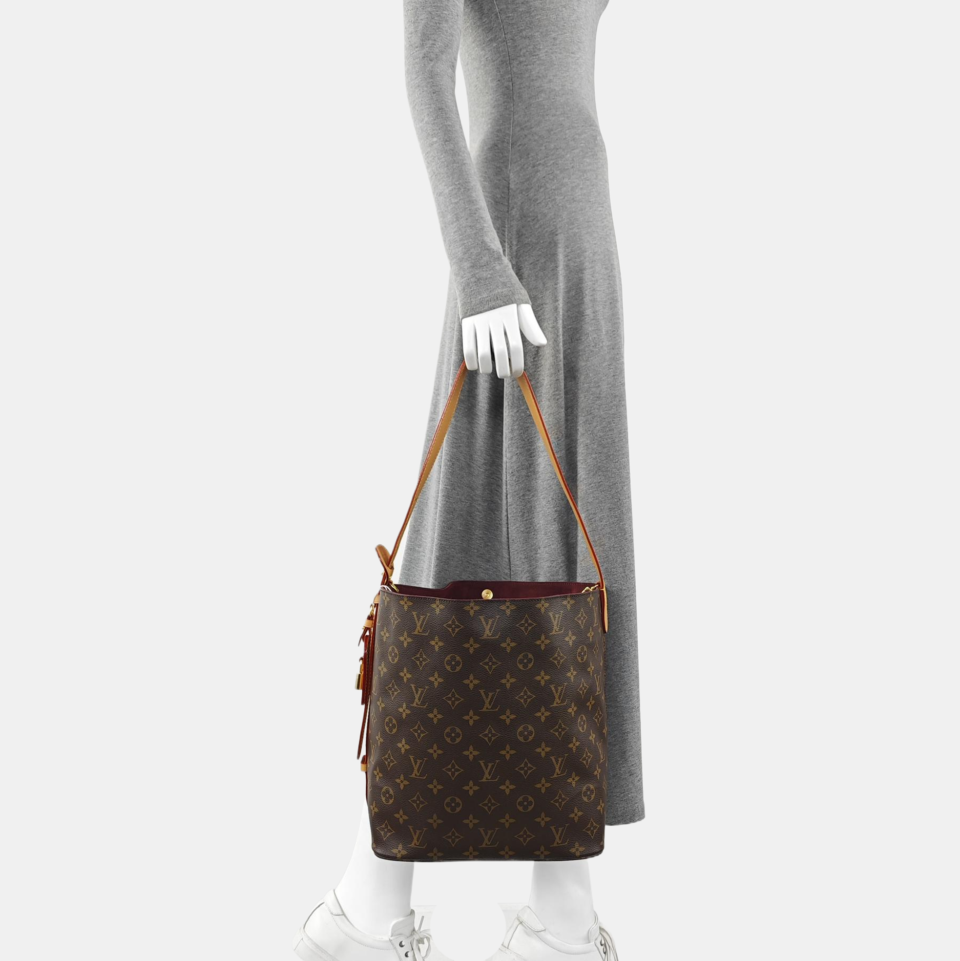 ALL IN GM Monogram Coated Canvas Brown