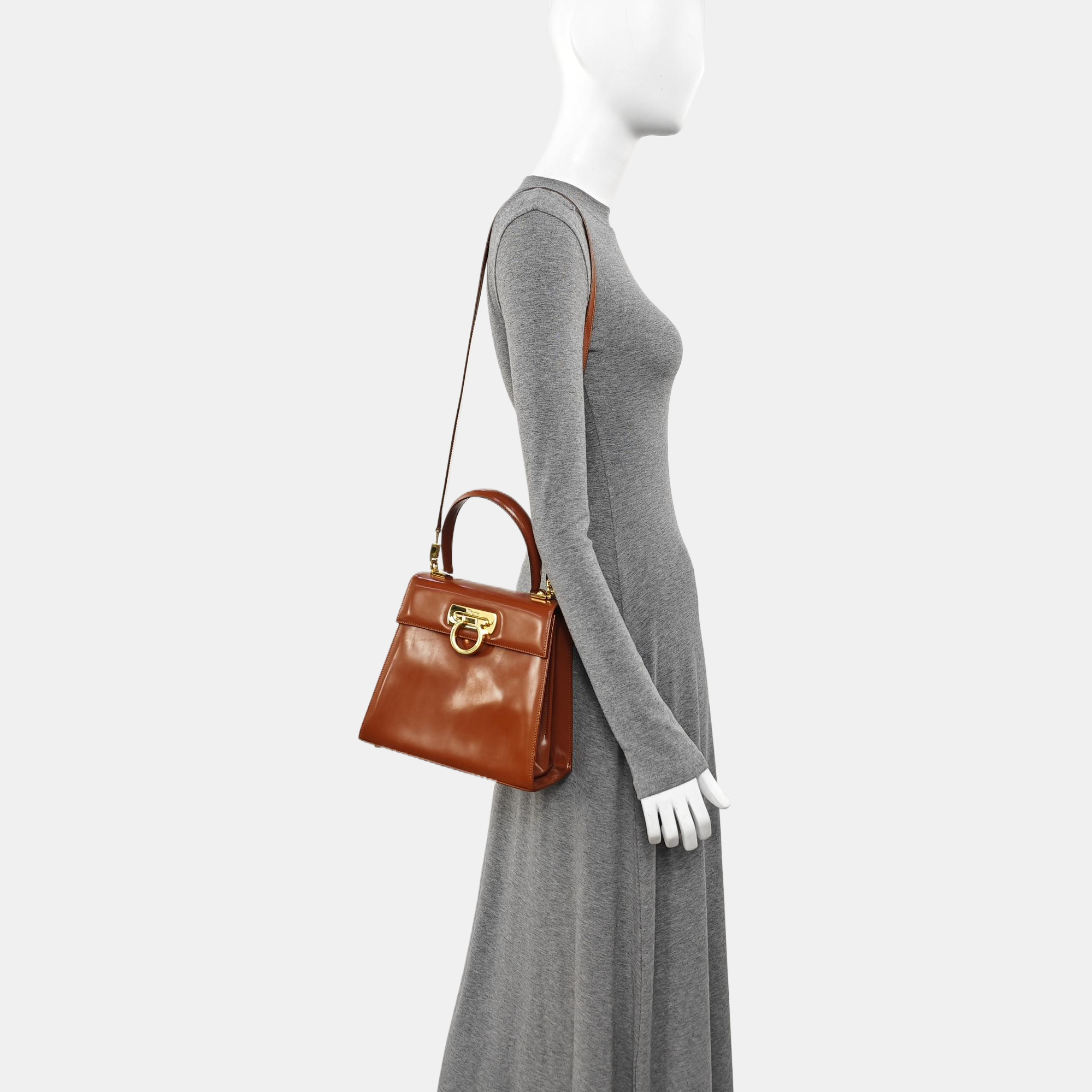 Kelly Calfskin Brown