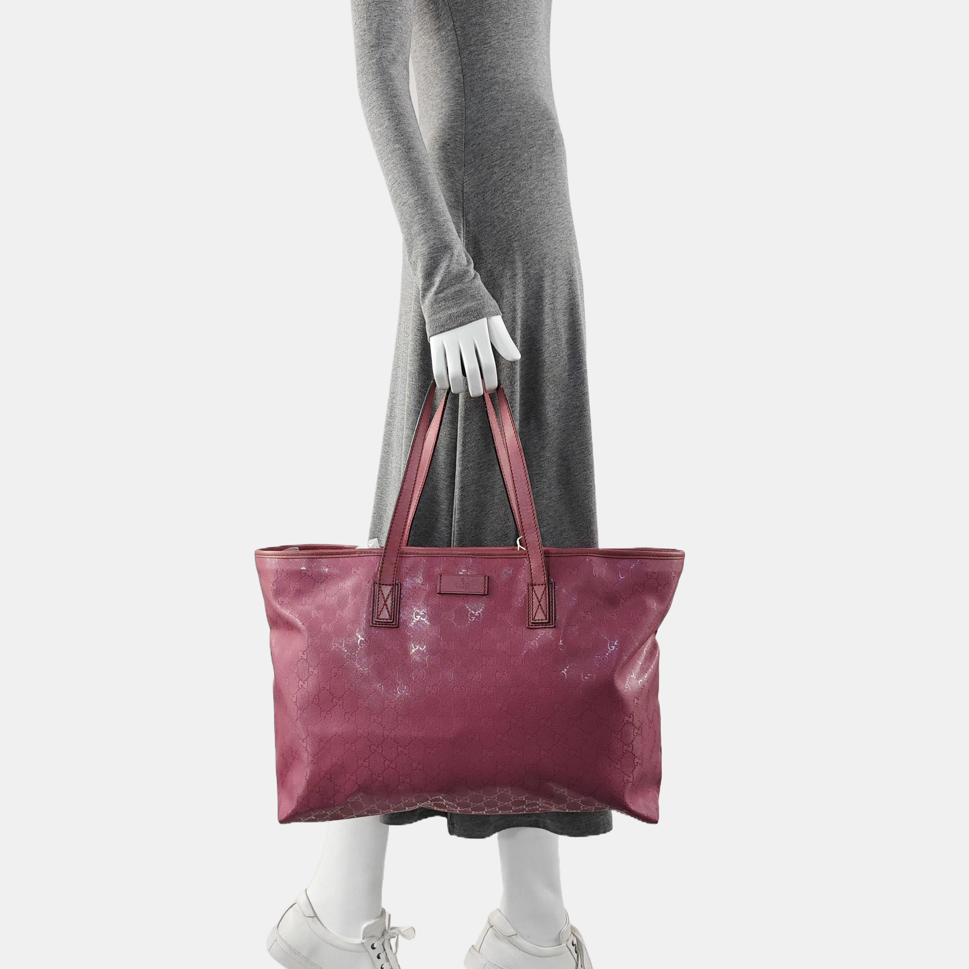 GG Imprime Monogram Coated Canvas Pink