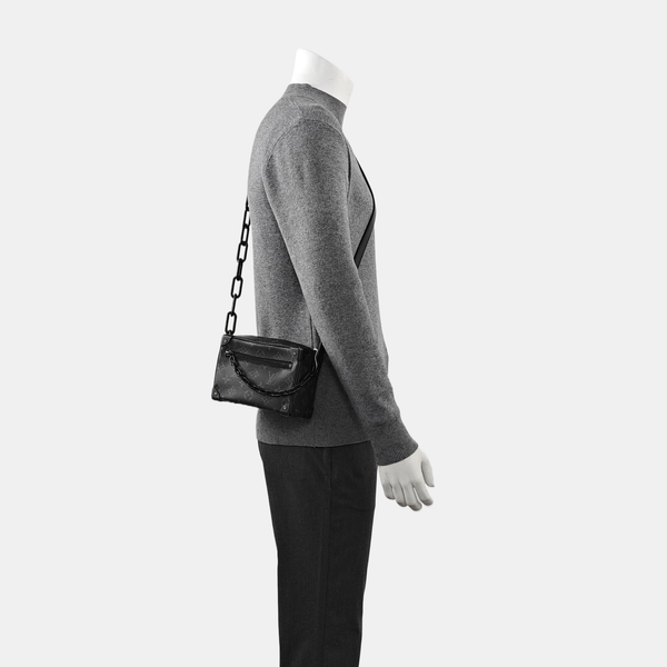 SOFT TRUNK Mini Monogram Coated Canvas Black