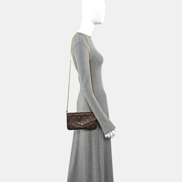 FÉLICIE Monogram Coated Canvas Brown