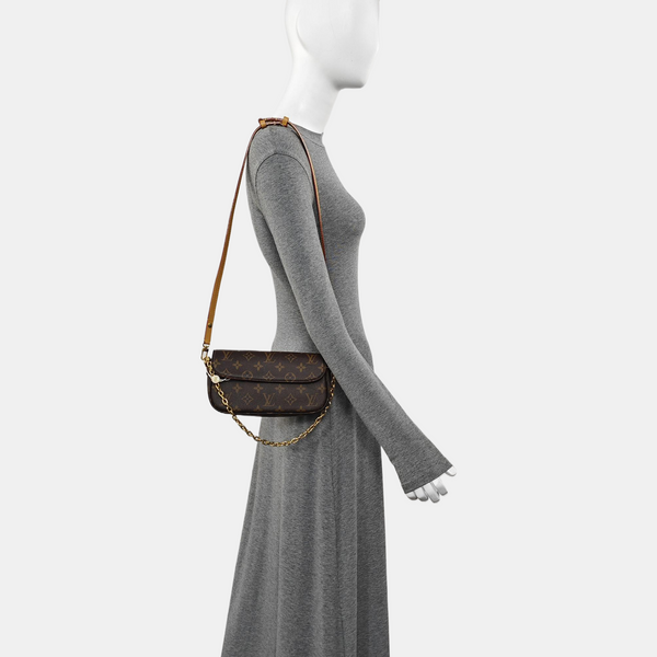 IVY Monogram Coated Canvas Brown