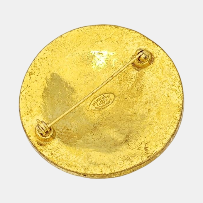 Metal Gold Brooch