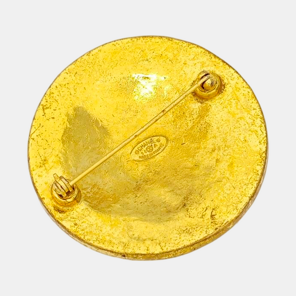 Metal Gold Brooch