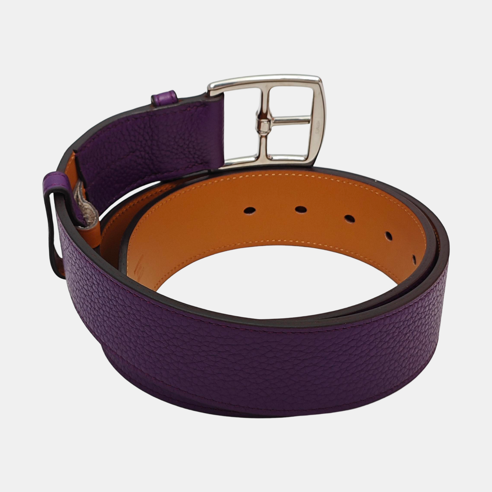 Leather Belt Purple