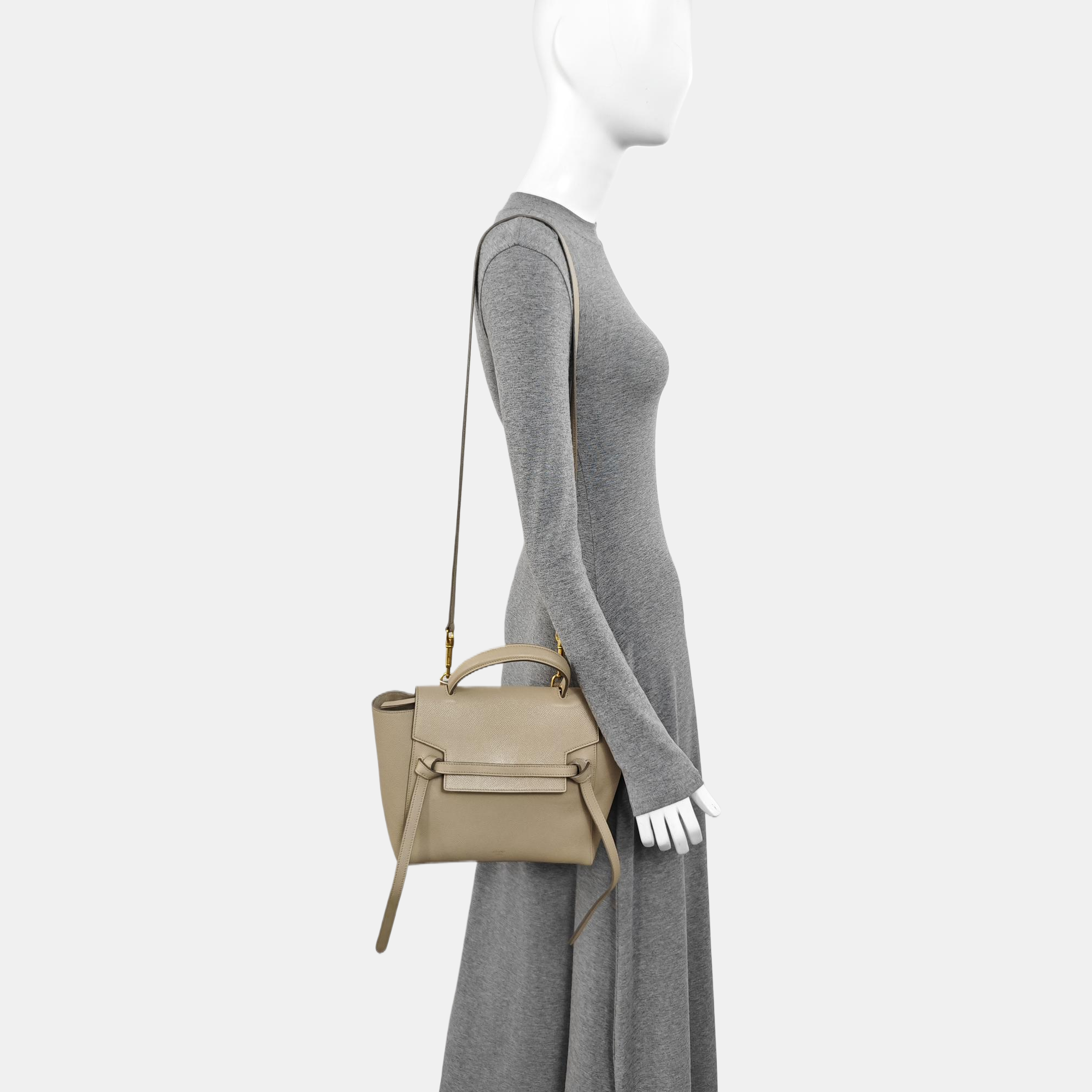 BELT Micro Calfskin Beige