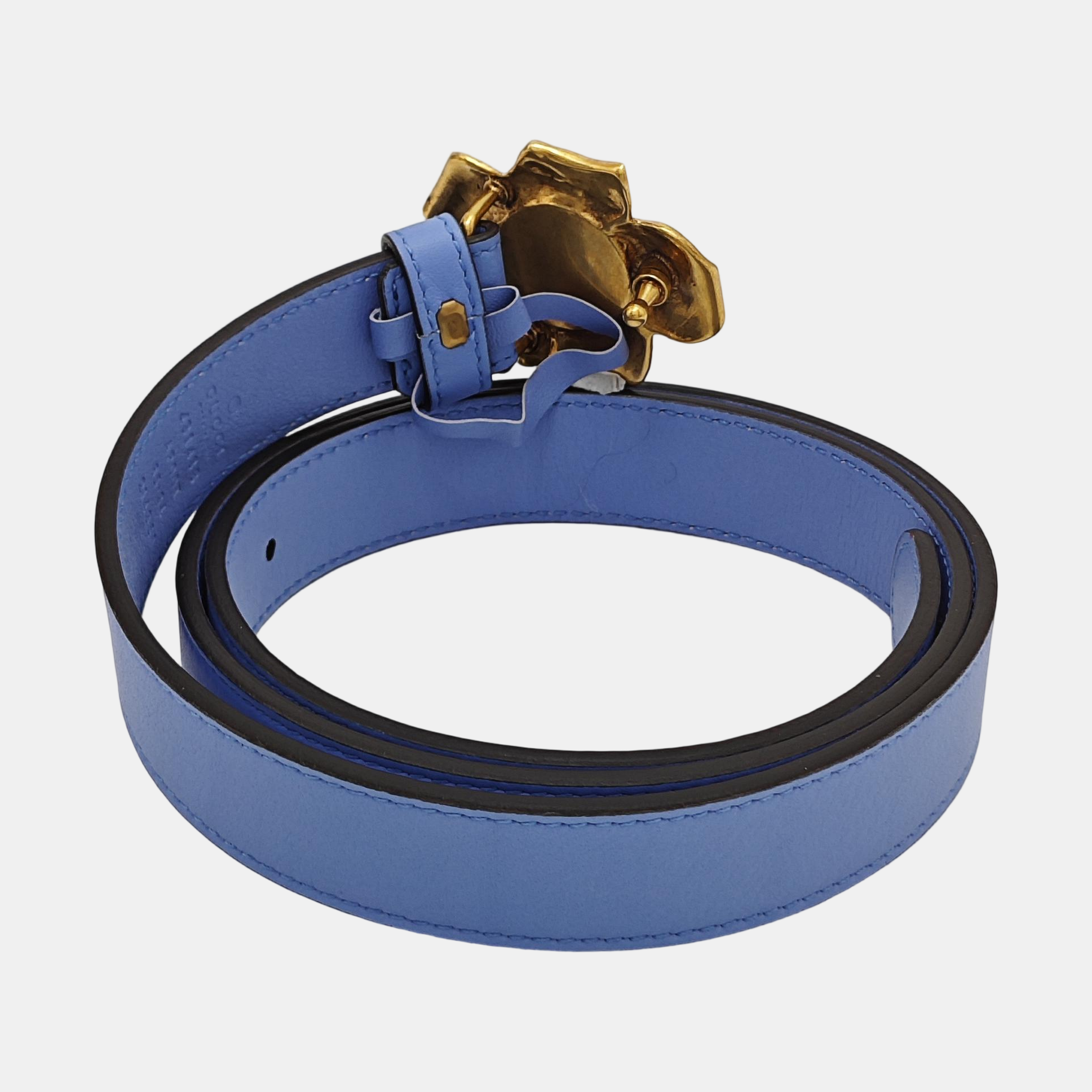 Leather Belt Blue