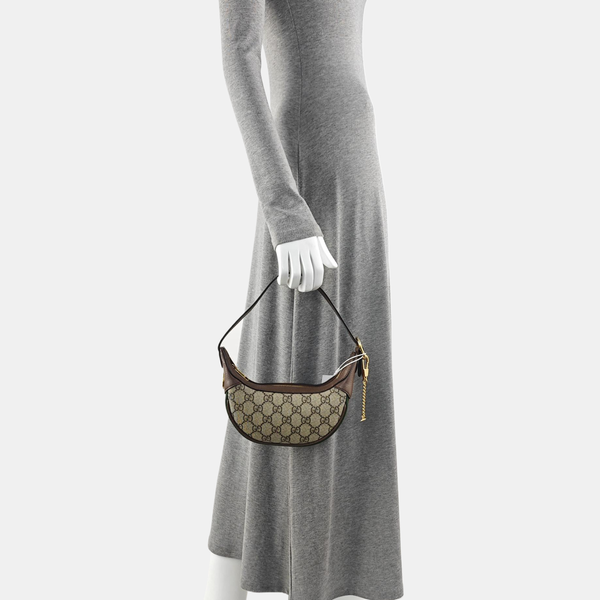 Ophidia Mini Monogram Coated Canvas Beige