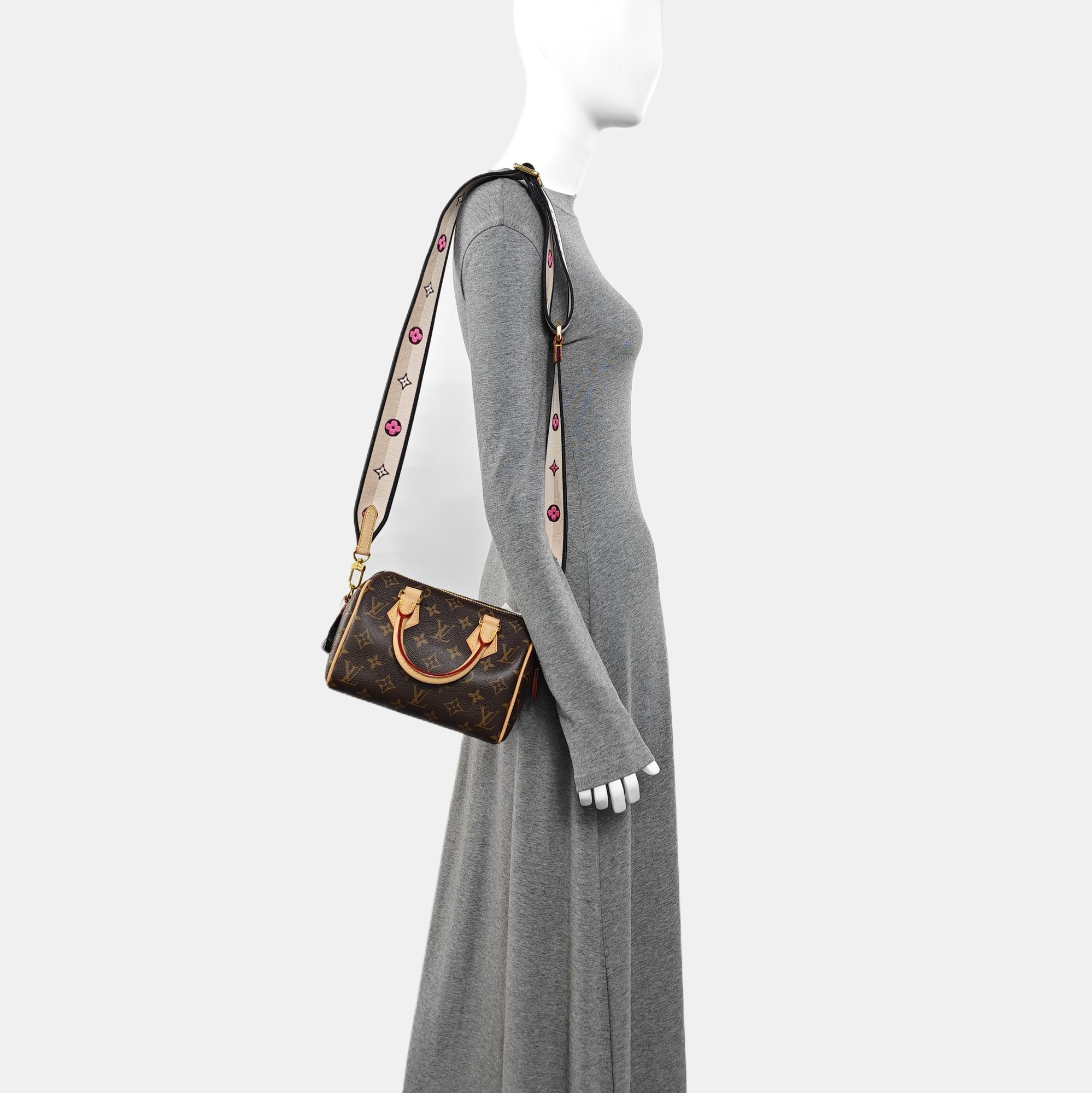 SPEEDY 20 Monogram Coated Canvas Brown