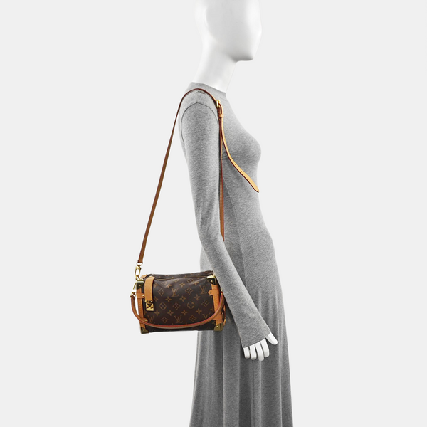SIDE TRUNK MM Monogram Coated Canvas Brown