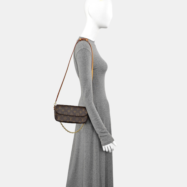 IVY Monogram Coated Canvas Brown