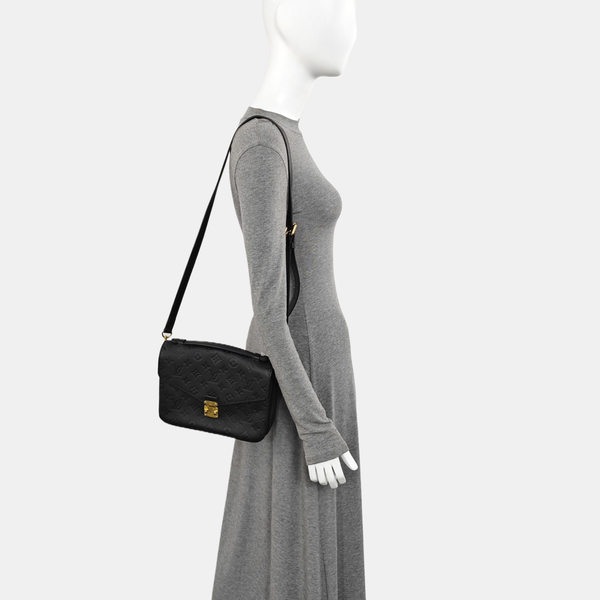 MÉTIS MM Monogram Calfskin Black