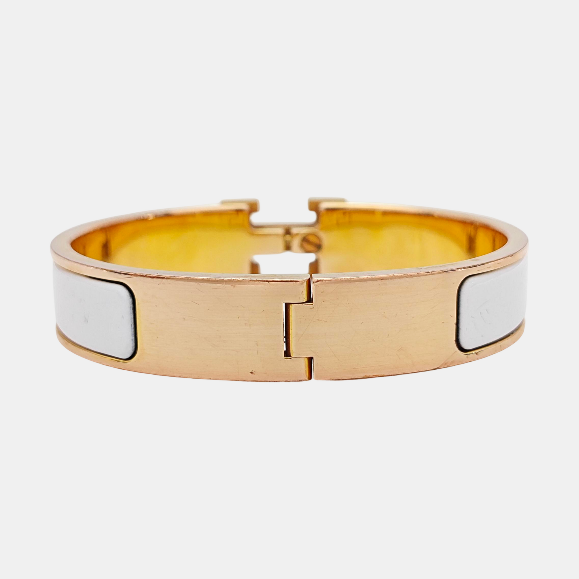 Clic H Metal Gold Bangle