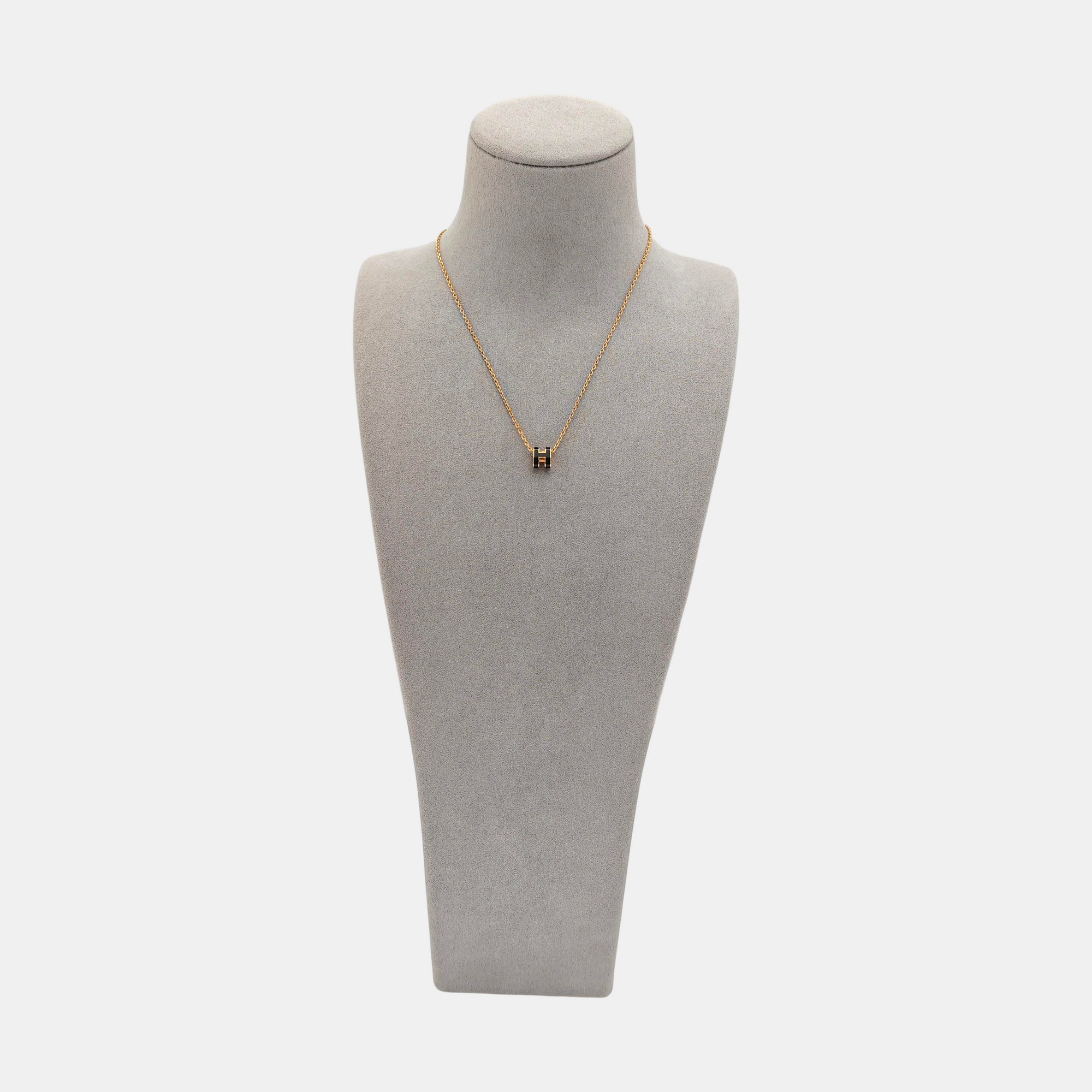 Pop H Metal Rose Gold Necklace