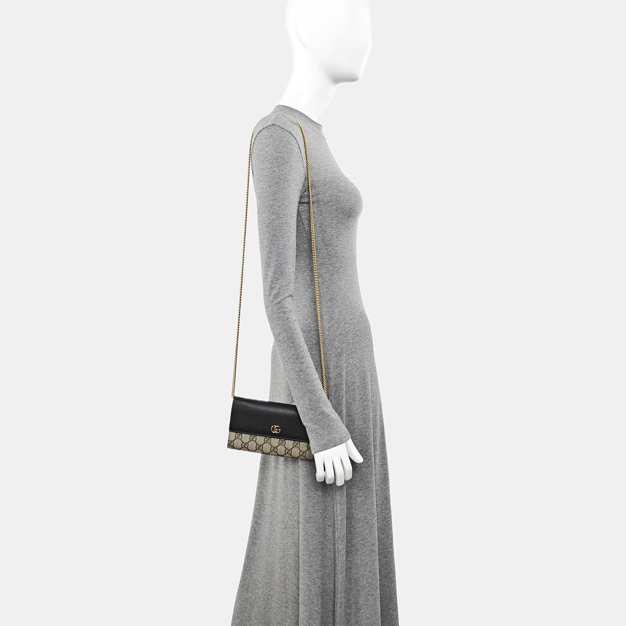 Monogram Canvas Shoulder Bag Beige