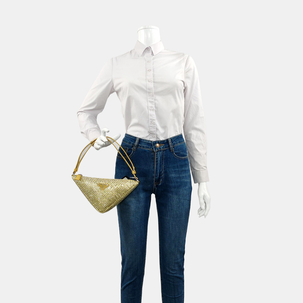 Satin Shoulder Bag Yellow