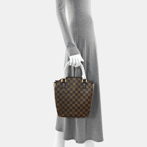 SARRIA SEAU Damier Ebene Coated Canvas Brown