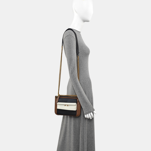 Calfskin Shoulder Bag Multicolor