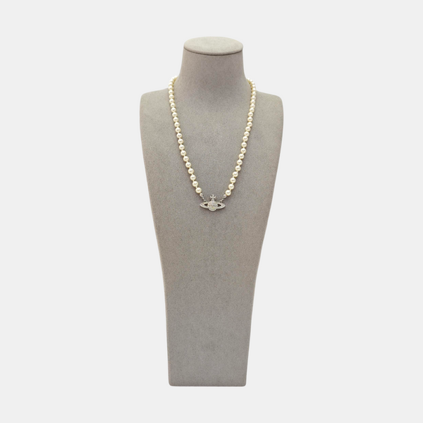 Faux Pearl White Necklace