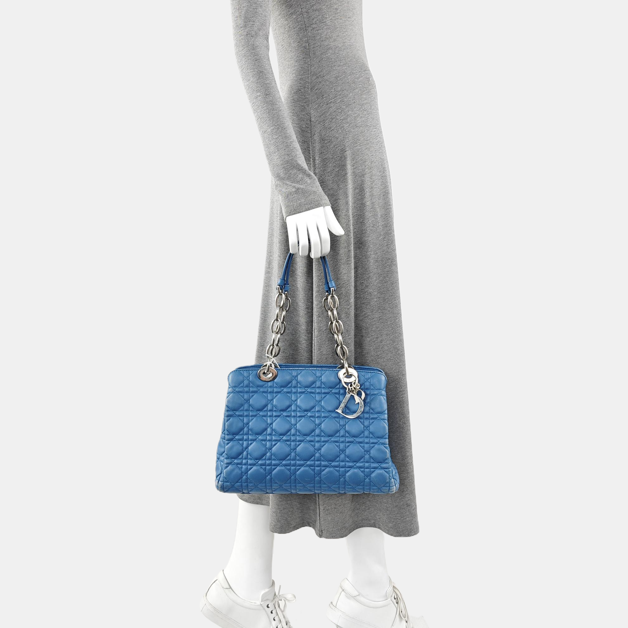 Dior Soft Cannage Calfskin Blue