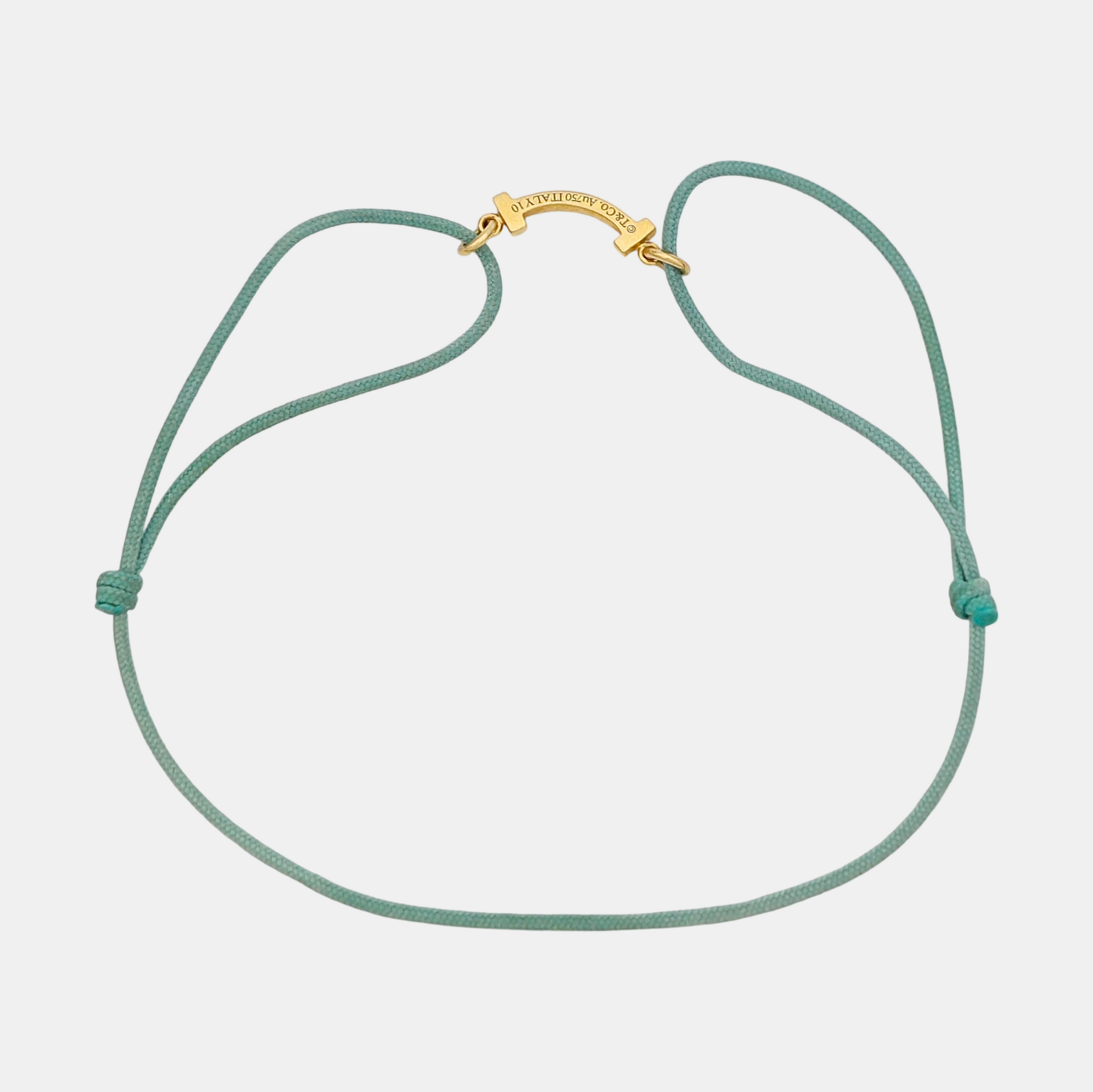 Tiffany T Fabric Blue Bracelet
