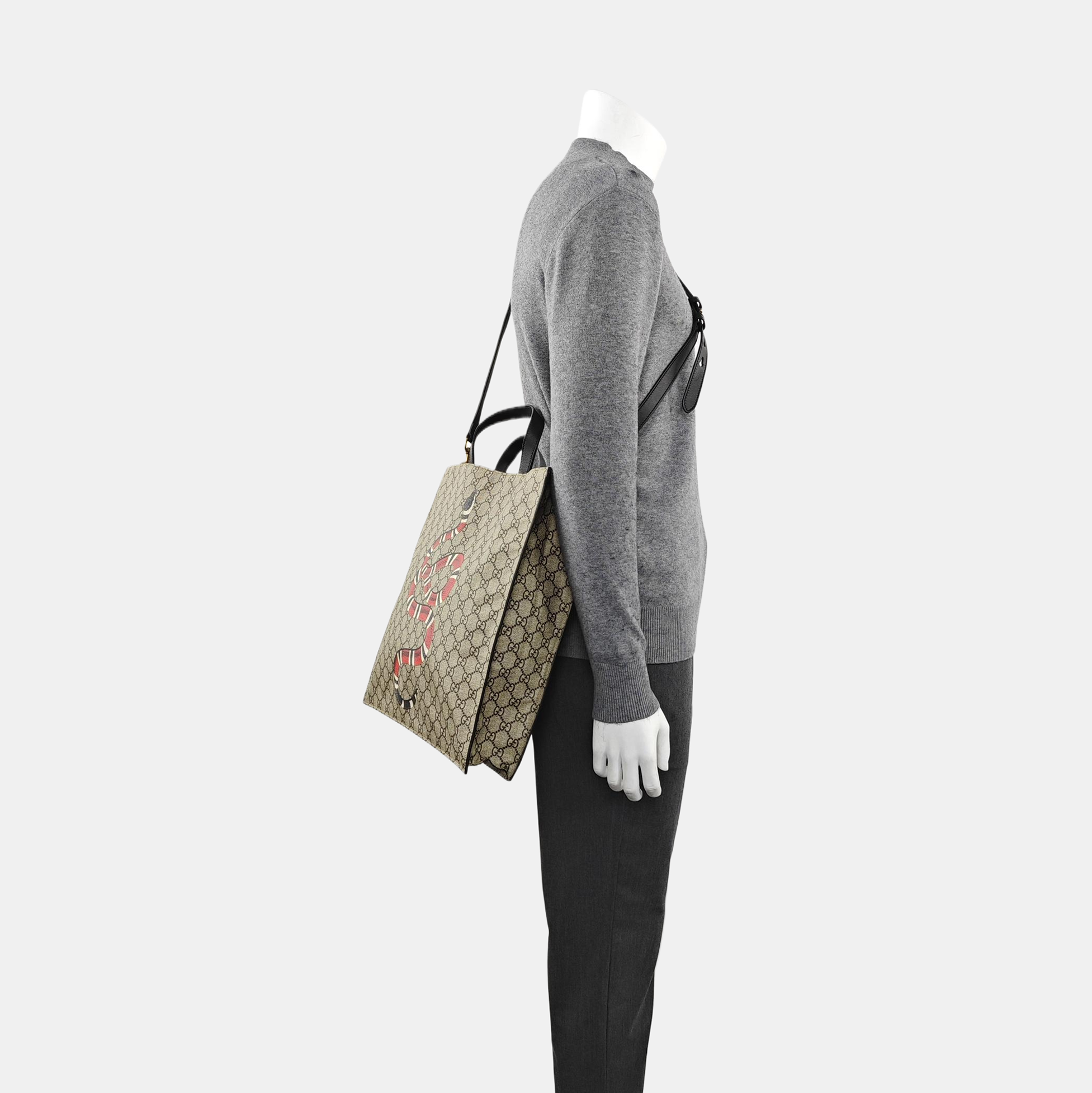 GG Supreme Monogram Coated Canvas Beige