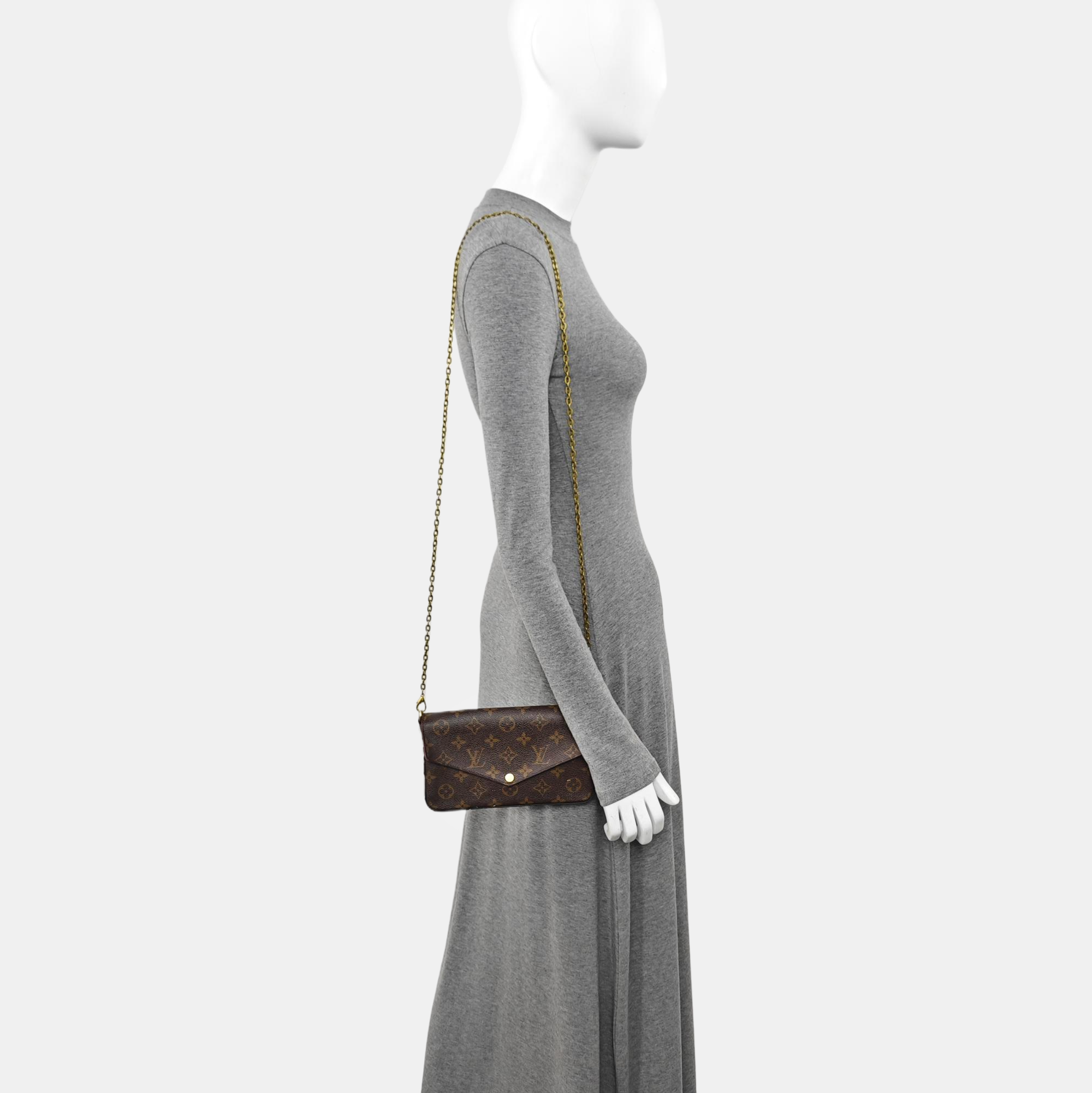 FÉLICIE Monogram Coated Canvas Brown