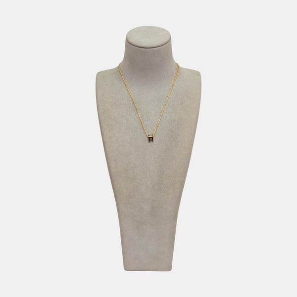 Pop H Metal Gold Necklace